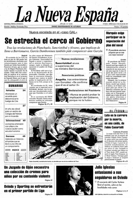 Portada Miércoles 19 de  de 1995