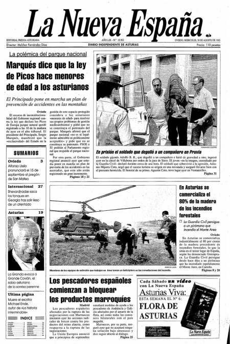 Portada Miércoles 30 de  de 1995