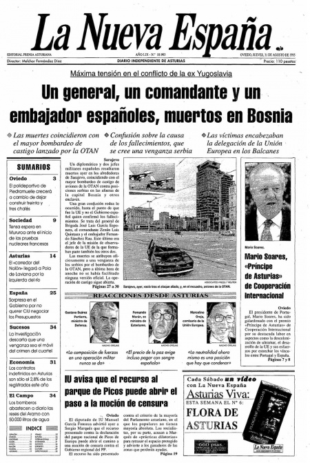Portada Jueves 31 de  de 1995