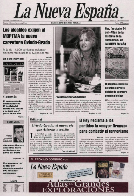 Portada Domingo 7 de  de 1996