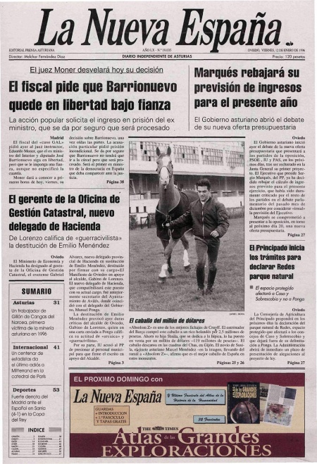 Portada Viernes 12 de  de 1996