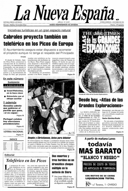 Portada Domingo 14 de  de 1996