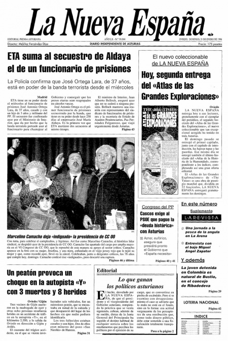 Portada Domingo 21 de  de 1996