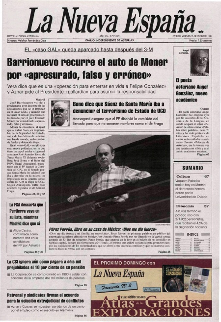 Portada Viernes 26 de  de 1996