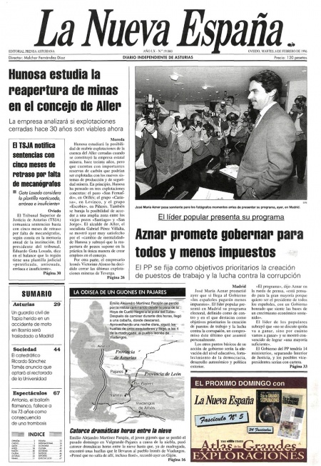 Portada Martes 6 de  de 1996