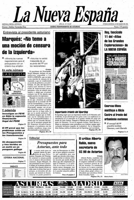 Portada Domingo 24 de  de 1996