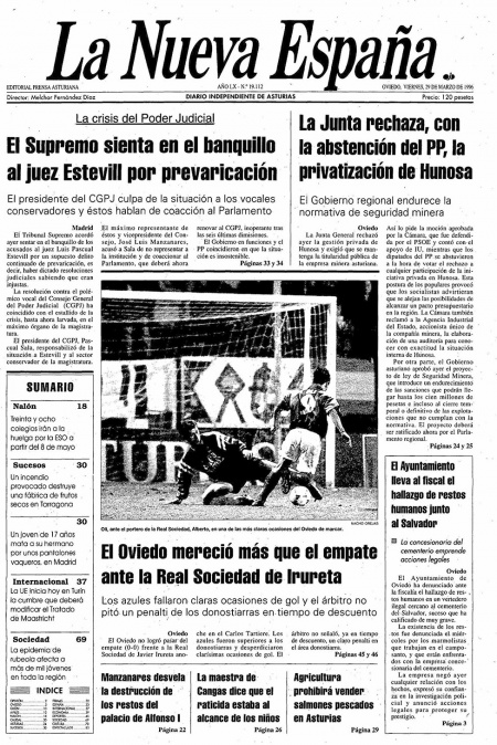 Portada Viernes 29 de  de 1996