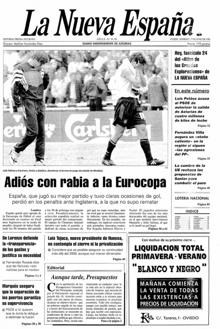 Portada Domingo 23 de  de 1996