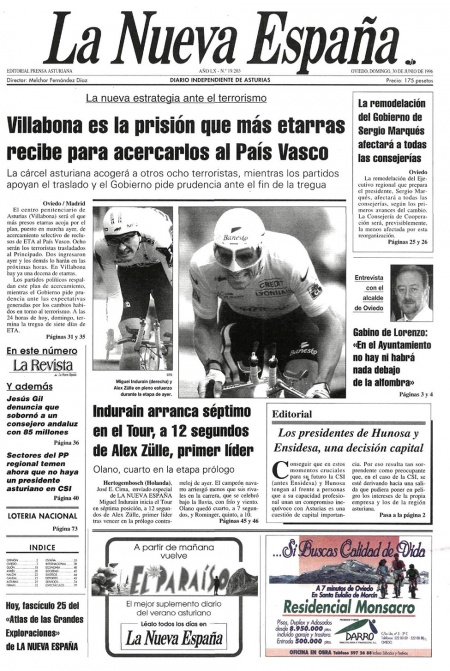 Portada Domingo 30 de  de 1996