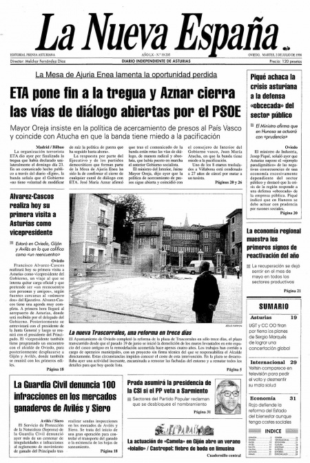 Portada Martes 2 de  de 1996