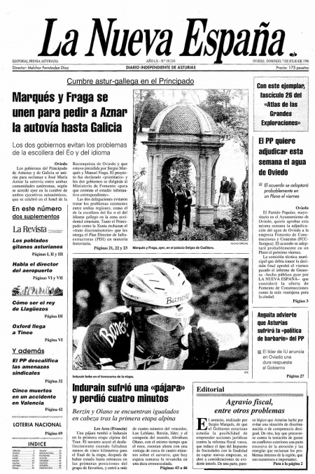 Portada Domingo 7 de  de 1996