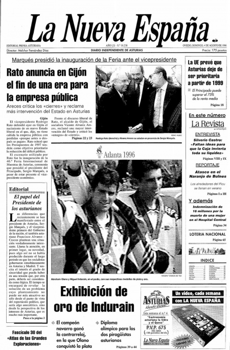 Portada Domingo 4 de  de 1996