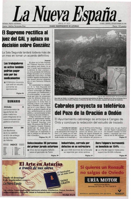Portada Viernes 6 de  de 1996