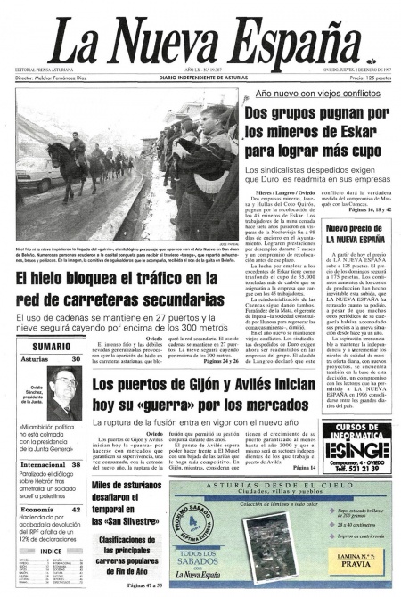 Portada Jueves 2 de  de 1997