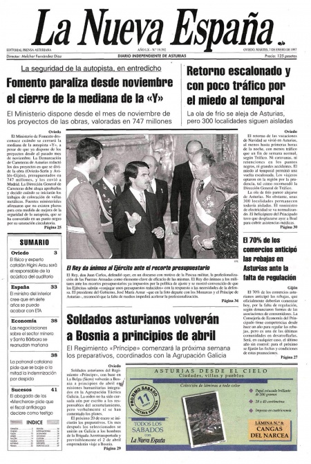 Portada Martes 7 de  de 1997