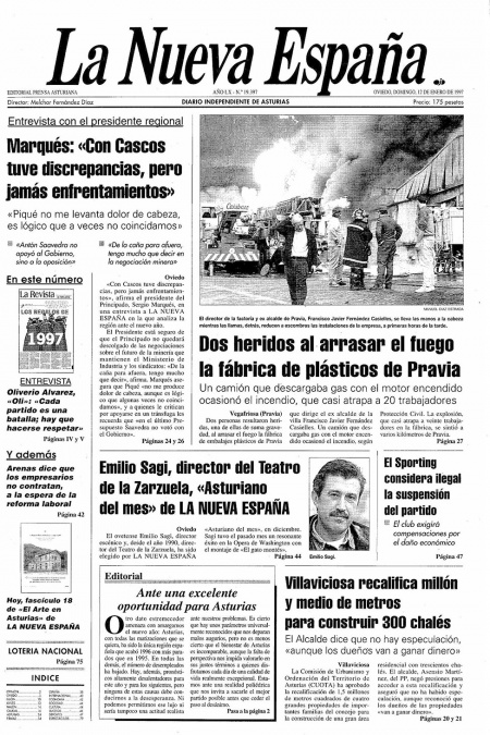 Portada Domingo 12 de  de 1997