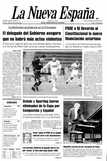 Portada Jueves 16 de  de 1997