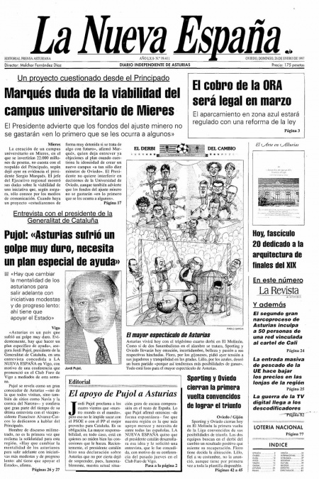 Portada Domingo 26 de  de 1997