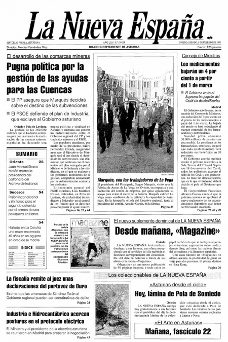 Portada Sábado 8 de  de 1997