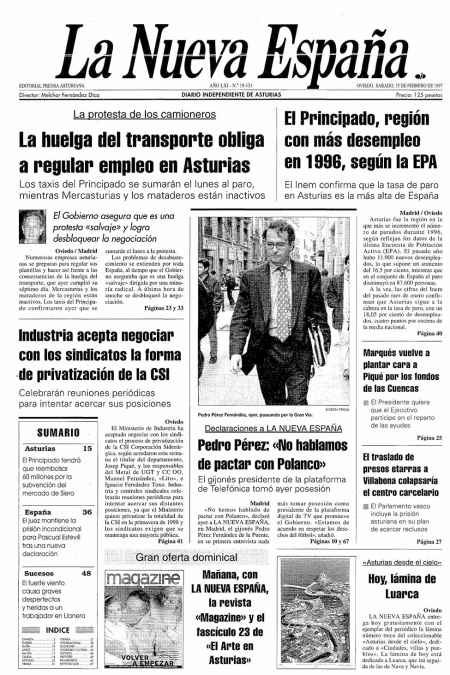 Portada Sábado 15 de  de 1997