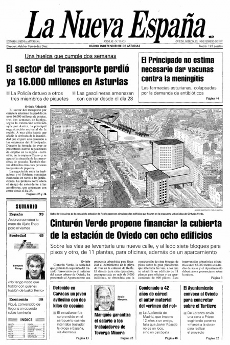 Portada Miércoles 19 de  de 1997