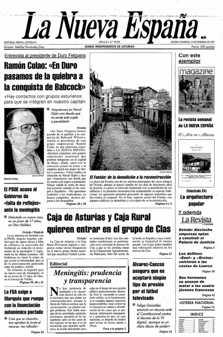 Portada Domingo 23 de  de 1997
