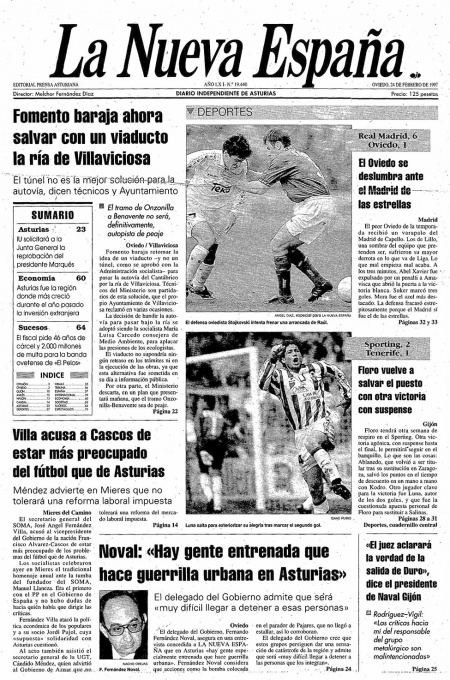Portada Lunes 24 de  de 1997