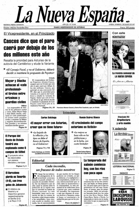 Portada Domingo 2 de  de 1997