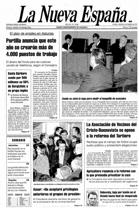 Portada Martes 4 de  de 1997