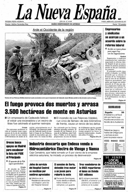 Portada Miércoles 5 de  de 1997