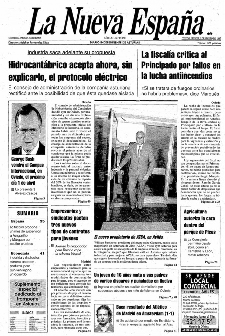 Portada Jueves 6 de  de 1997