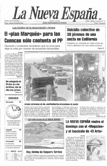 Portada Viernes 28 de  de 1997