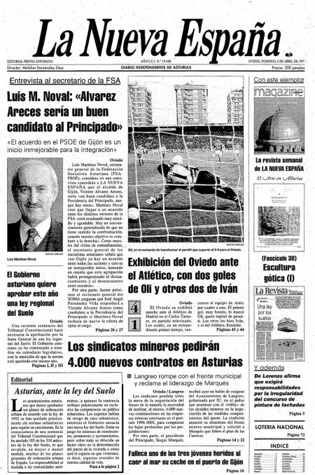 Portada Domingo 6 de  de 1997