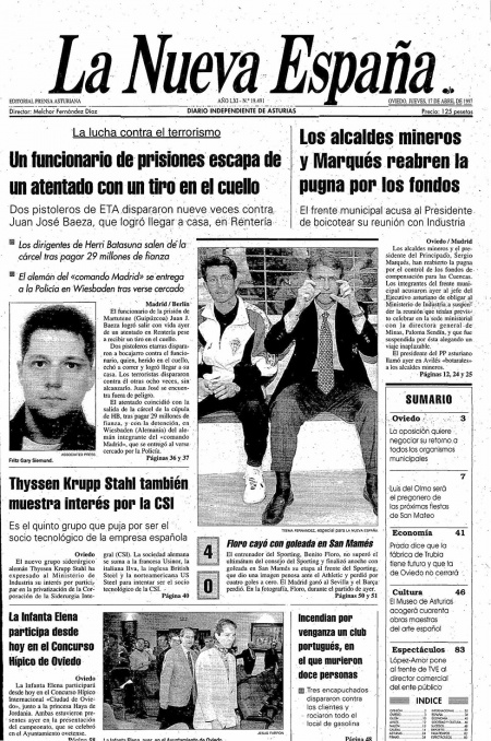 Portada Jueves 17 de  de 1997