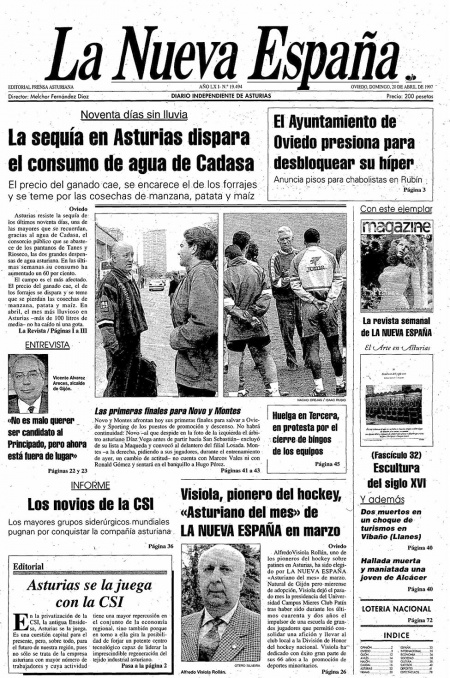Portada Domingo 20 de  de 1997