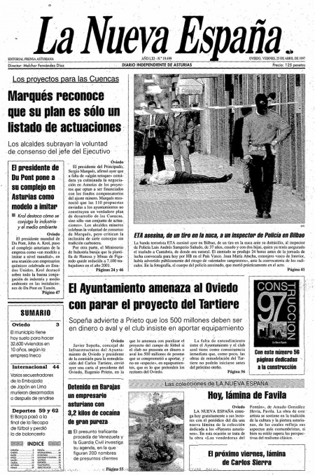 Portada Viernes 25 de  de 1997