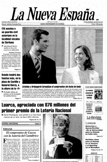 Portada Domingo 4 de  de 1997