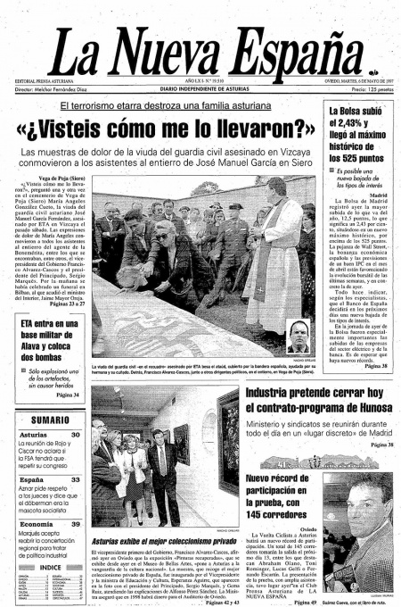 Portada Martes 6 de  de 1997
