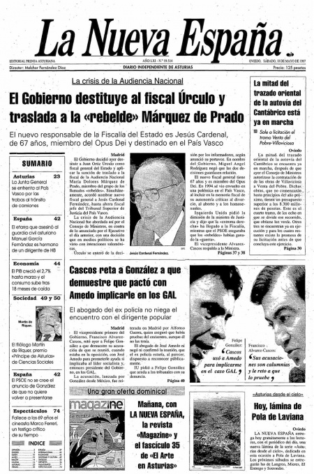 Portada Sábado 10 de  de 1997