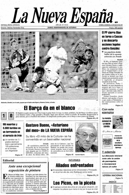 Portada Domingo 11 de  de 1997