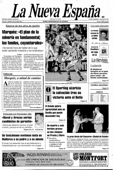 Portada Domingo 1 de  de 1997