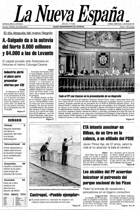 Portada Miércoles 11 de  de 1997