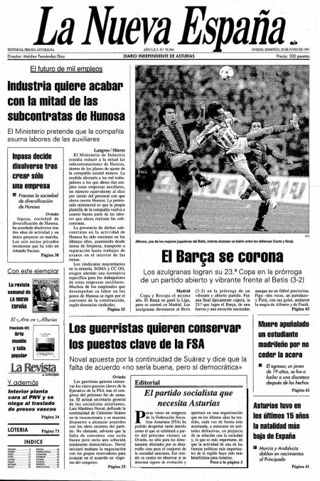 Portada Domingo 29 de  de 1997