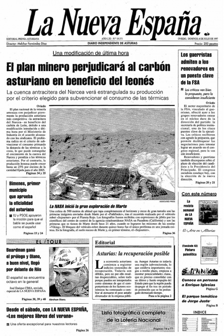 Portada Domingo 6 de  de 1997