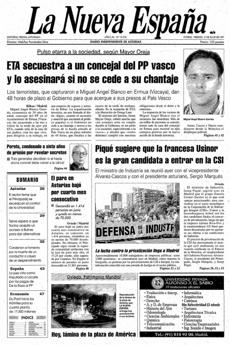 Portada Viernes 11 de  de 1997