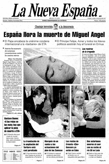 Portada Lunes 14 de  de 1997