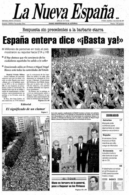 Portada Martes 15 de  de 1997