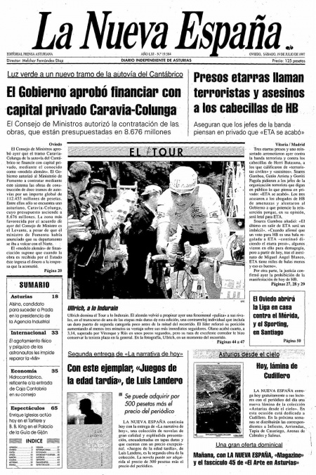 Portada Sábado 19 de  de 1997