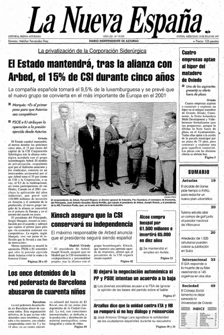 Portada Miércoles 30 de  de 1997