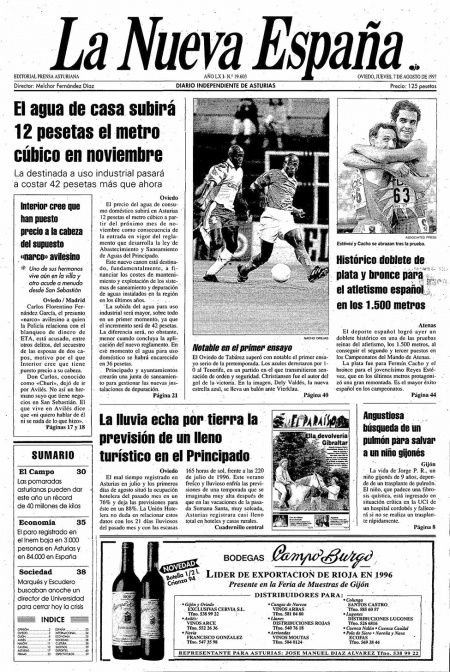 Portada Jueves 7 de  de 1997